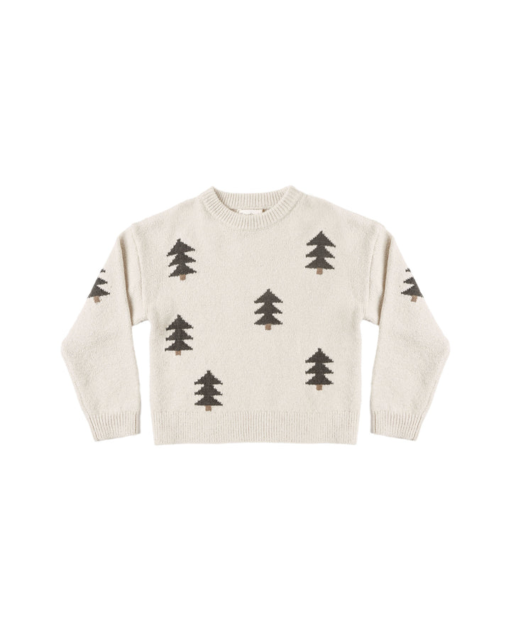 Rylee + Cru Aspen Sweater - Tree Jacquard