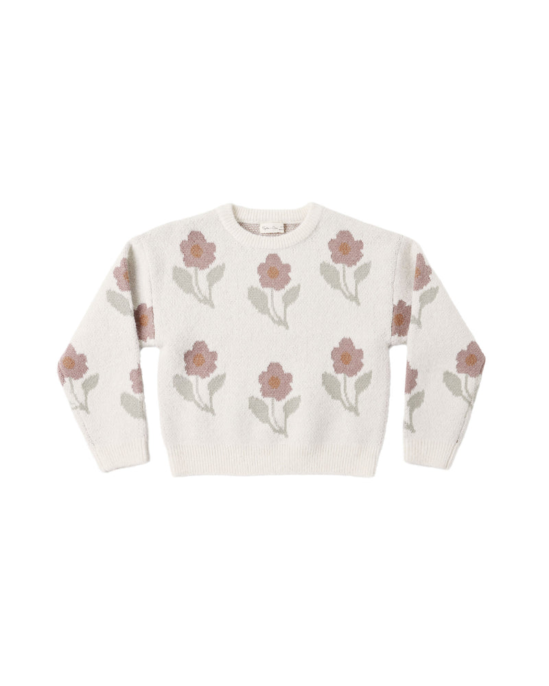 Rylee + Cru Aspen Sweater - Ivory Flower