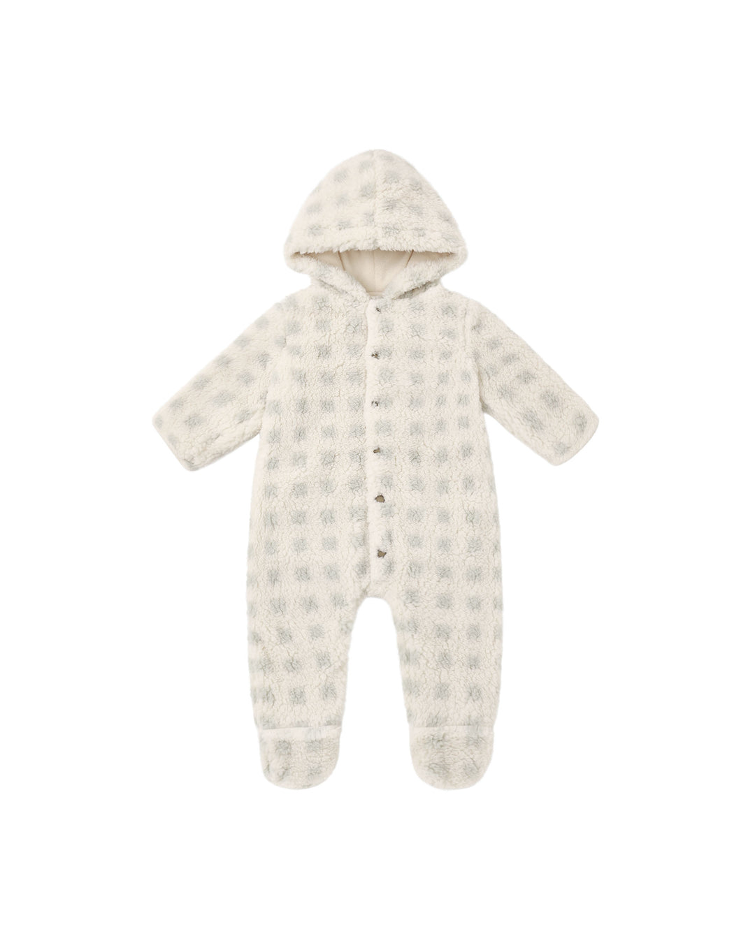 Rylee + Cru Fleece Jumpsuit - Sage Check