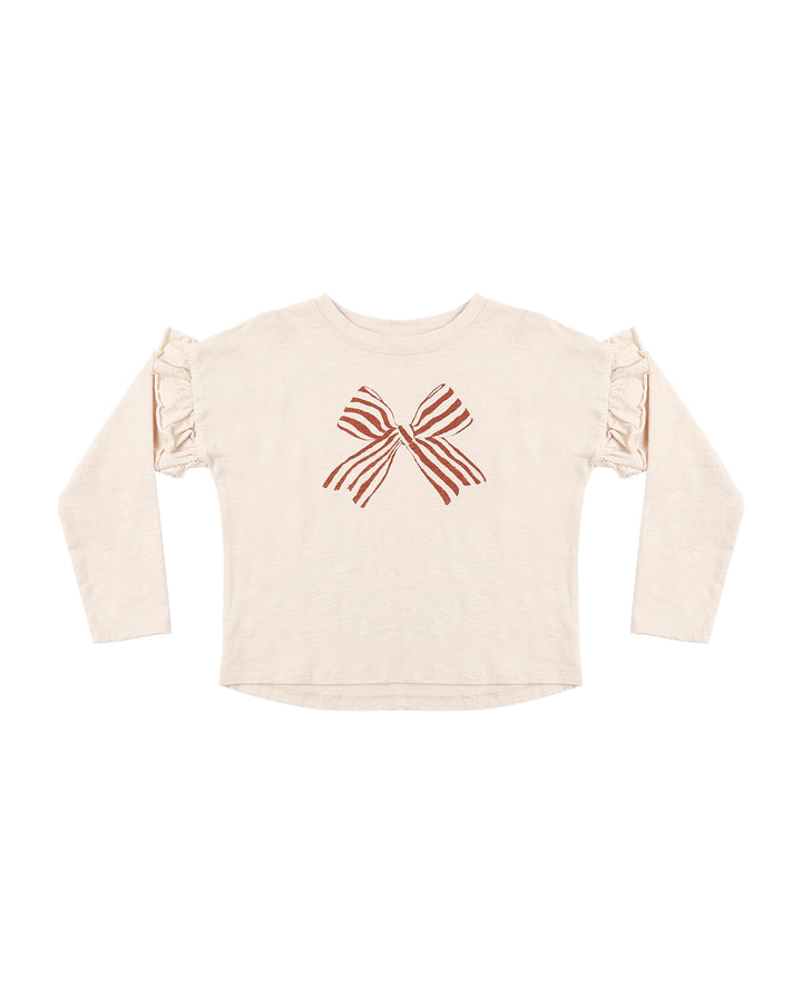 Rylee + Cru Ruffle Long Sleeve Tee - Bow