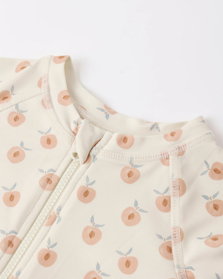 Rylee + Cru Rashguard One-Piece - Peaches