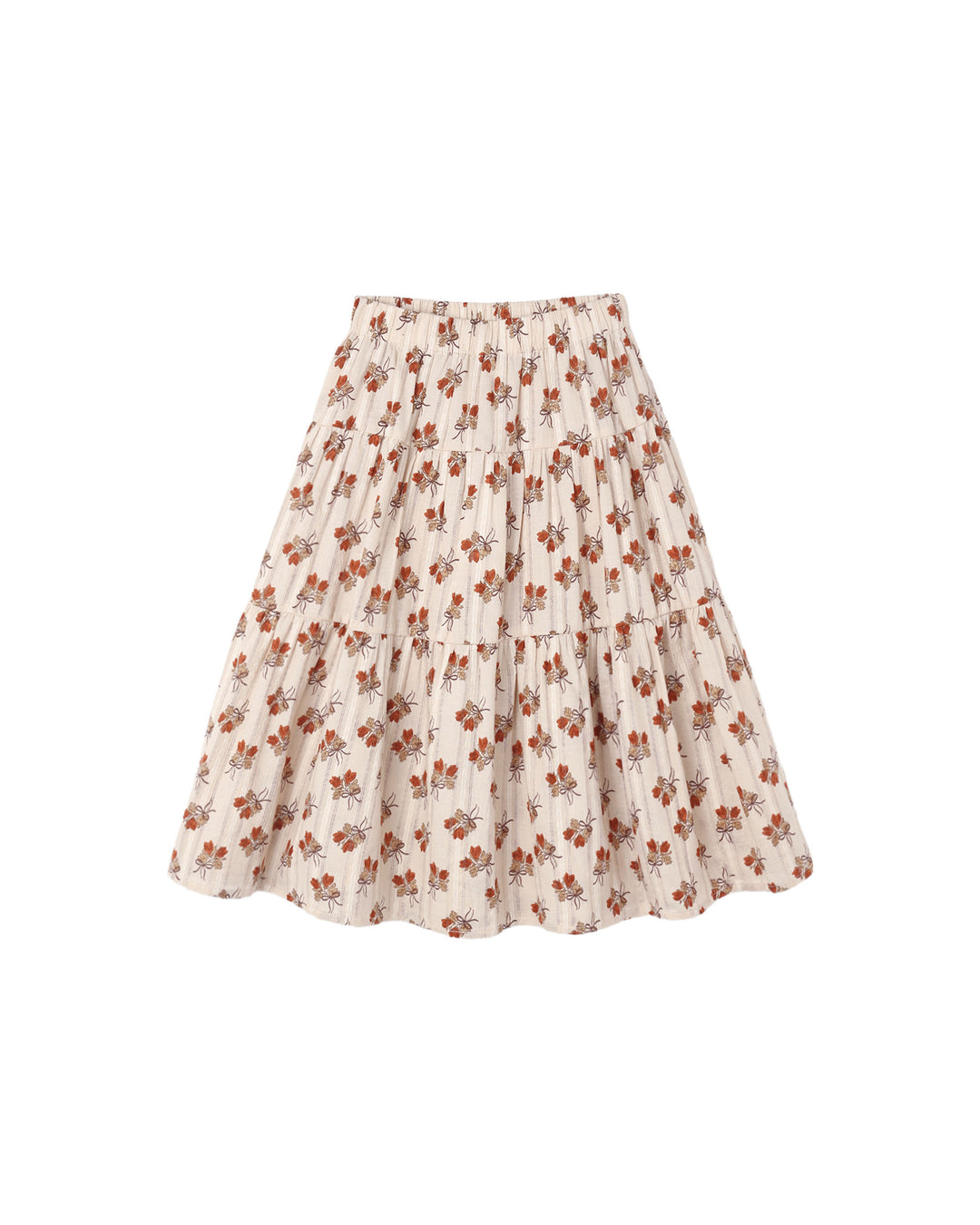 Rylee + Cru Tiered Midi Skirt - Bouquet