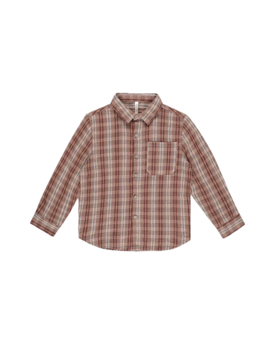 Rylee + Cru Collared Long Sleeve Shirt - Autumn Plaid