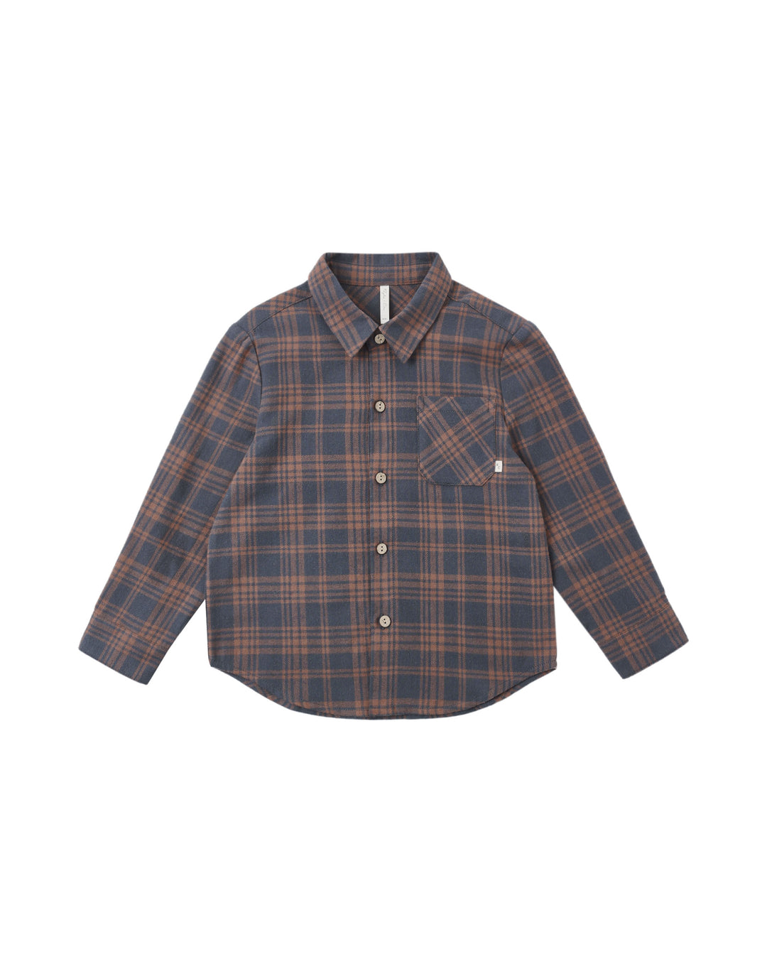 Rylee + Cru Collared Long Sleeve Shirt - Midnight Plaid