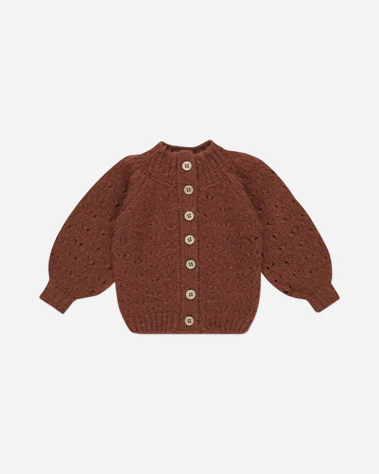 Rylee + Cru Tulip Cardigan - Brick