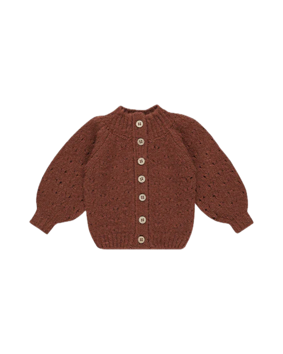 Rylee + Cru Tulip Cardigan - Brick