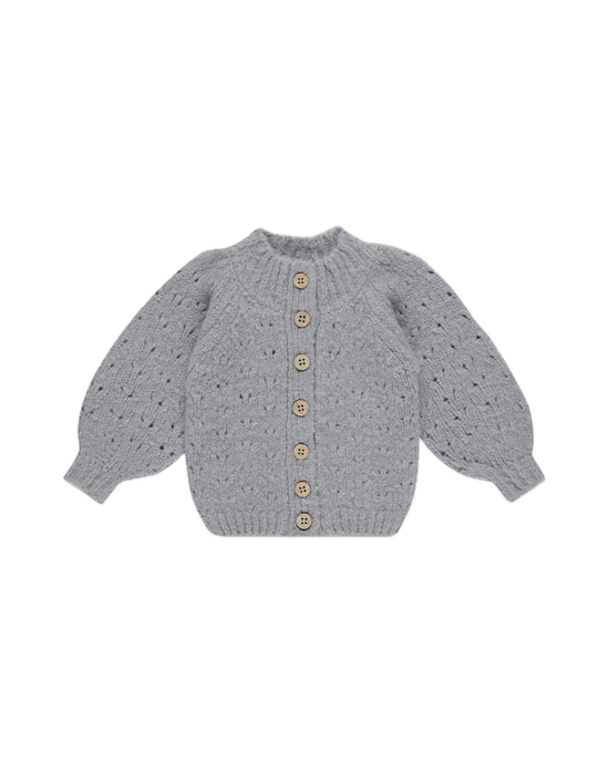 Rylee + Cru Tulip Cardigan - Dusty Blue