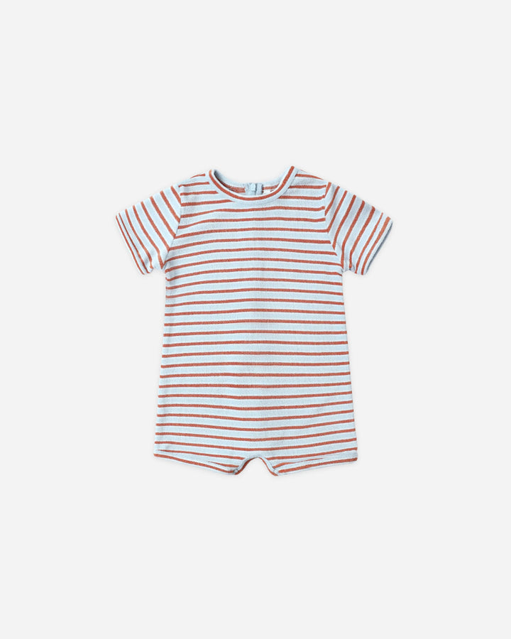 Rylee + Cru Shorty One-Piece - Americana Stripe