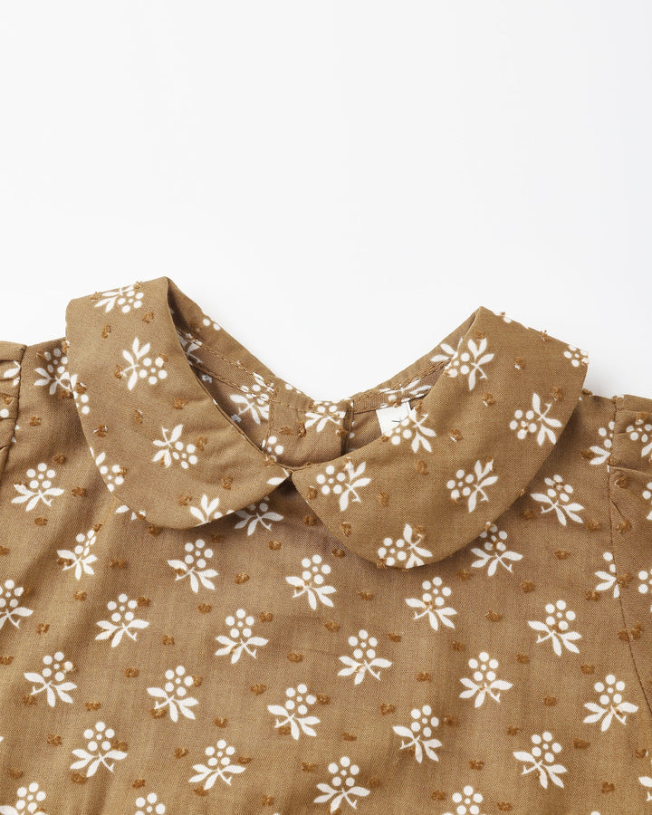 Rylee + Cru Cora Romper - Golden Fleur