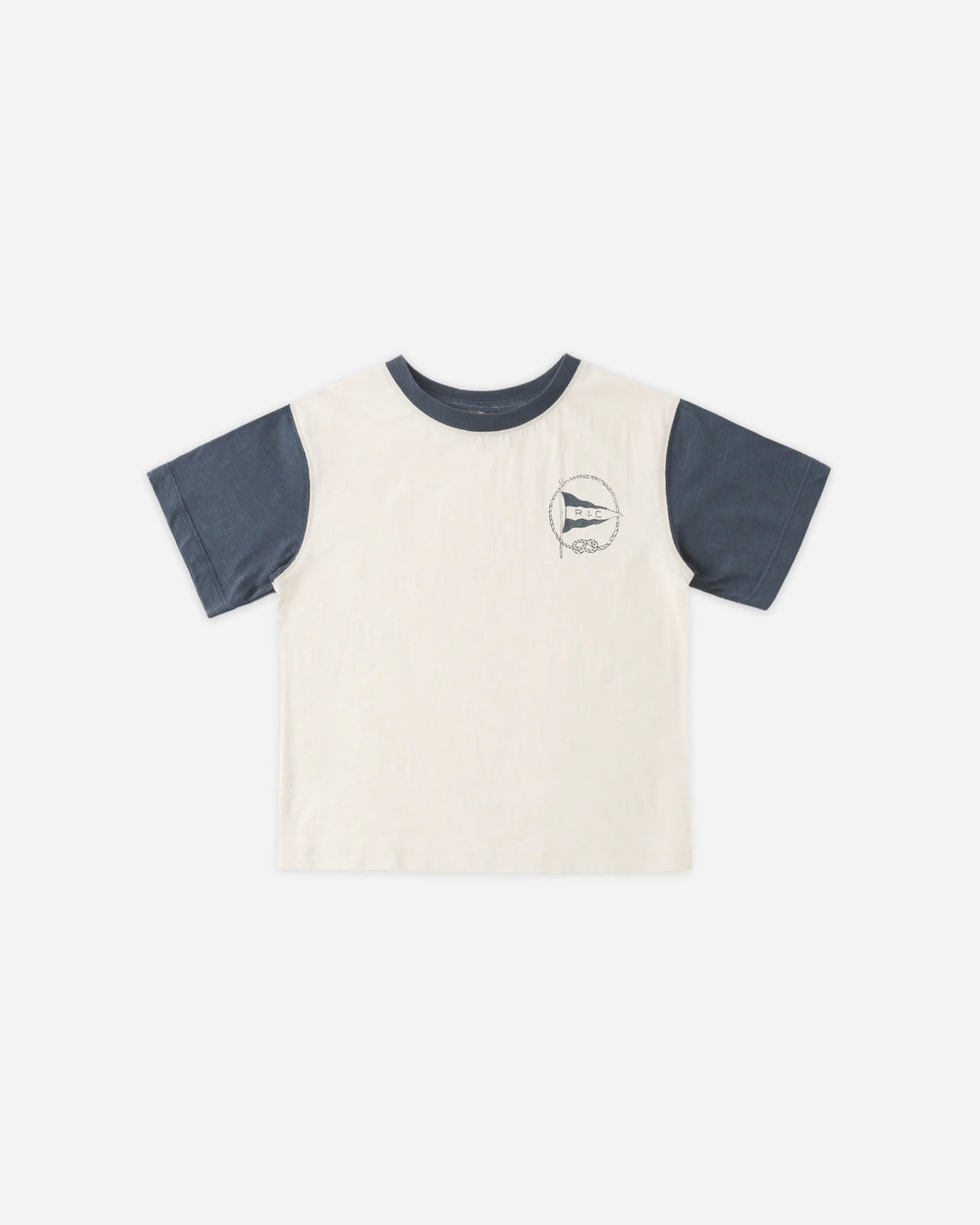 Rylee + Cru Contrast Short Sleeve Tee - Nautical Flag