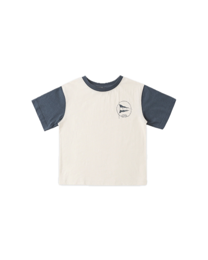 Rylee + Cru Contrast Short Sleeve Tee - Nautical Flag
