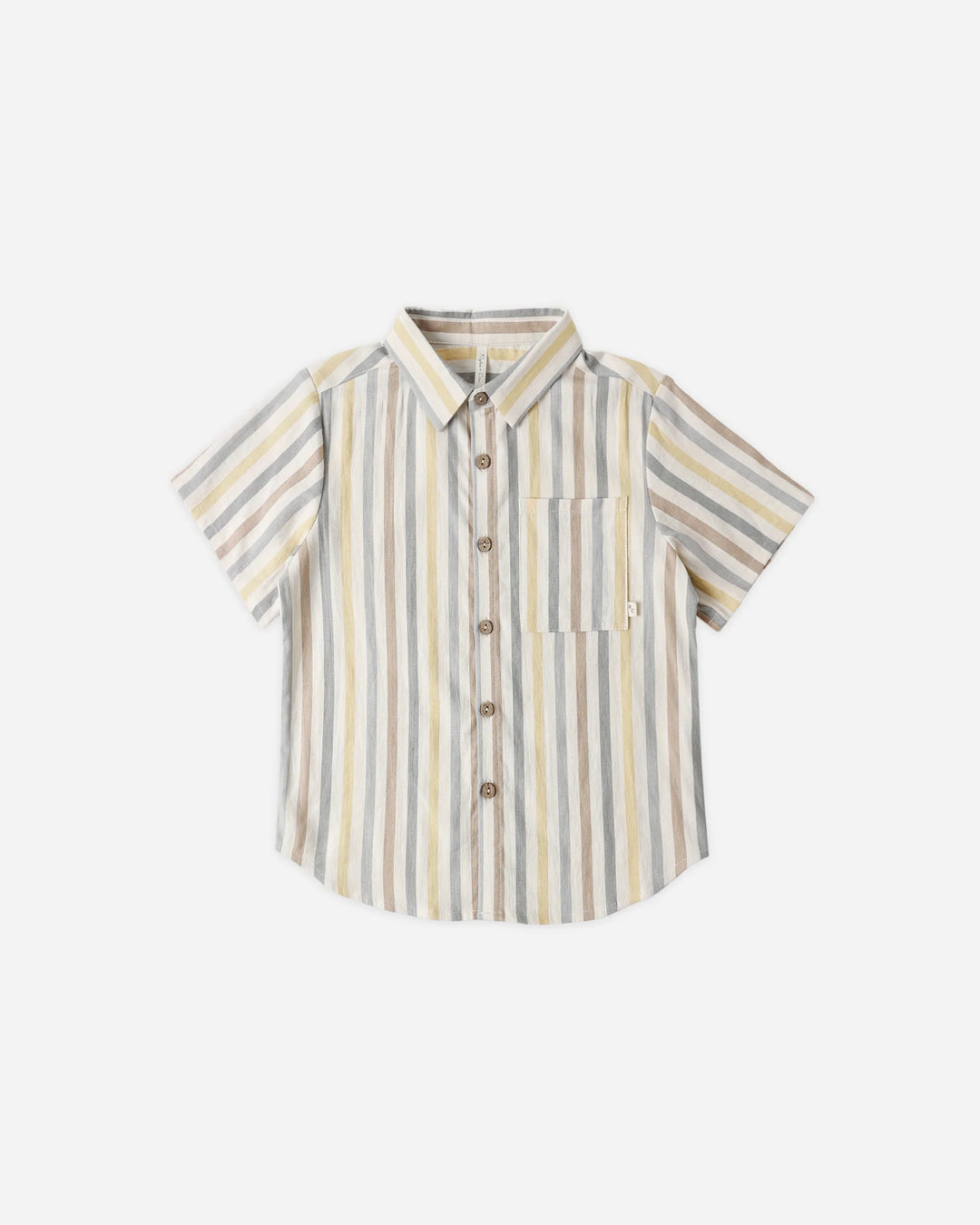 Rylee + Cru Collared Short Sleeve Shirt - Valencia Stripe