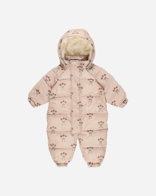 Rylee + Cru Puffer One Piece Snowsuit - Bouquet