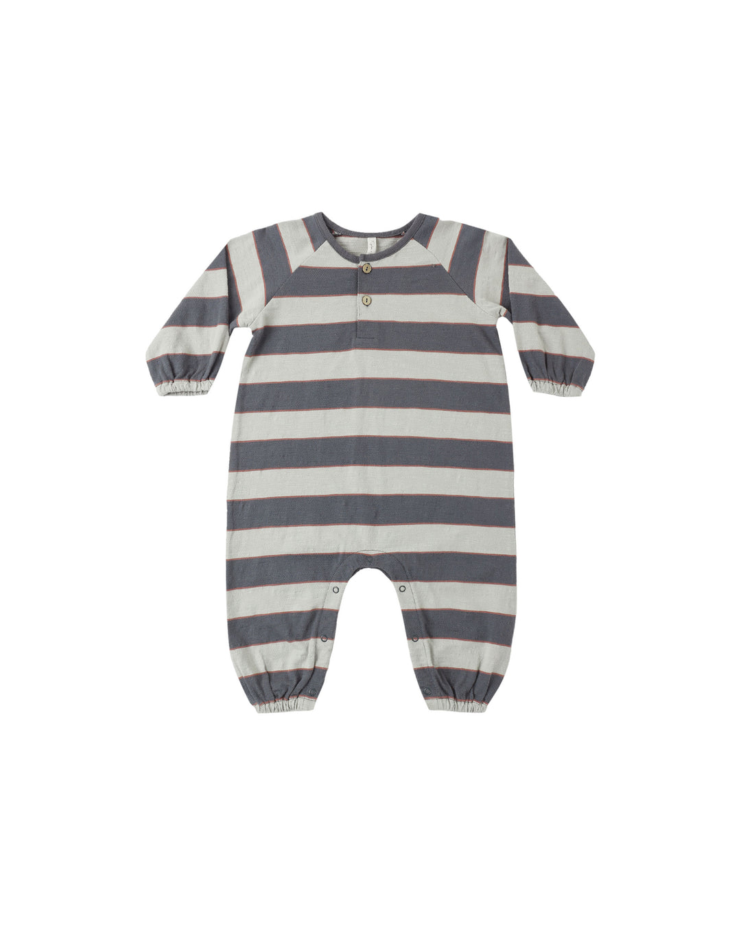 Rylee + Cru Henley Jumpsuit - Sage Stripe