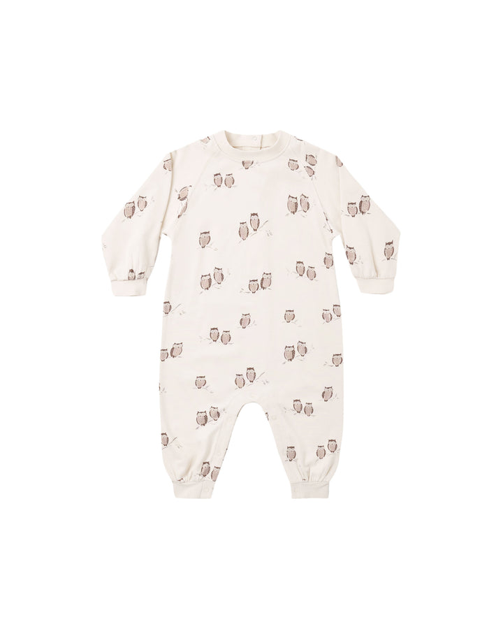 Rylee + Cru Raglan Jumpsuit - Owls