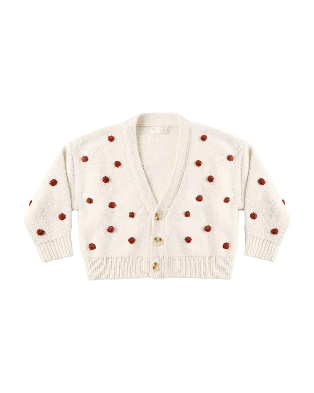 Rylee + Cru Boxy Crop Cardigan - Ruby Bobble