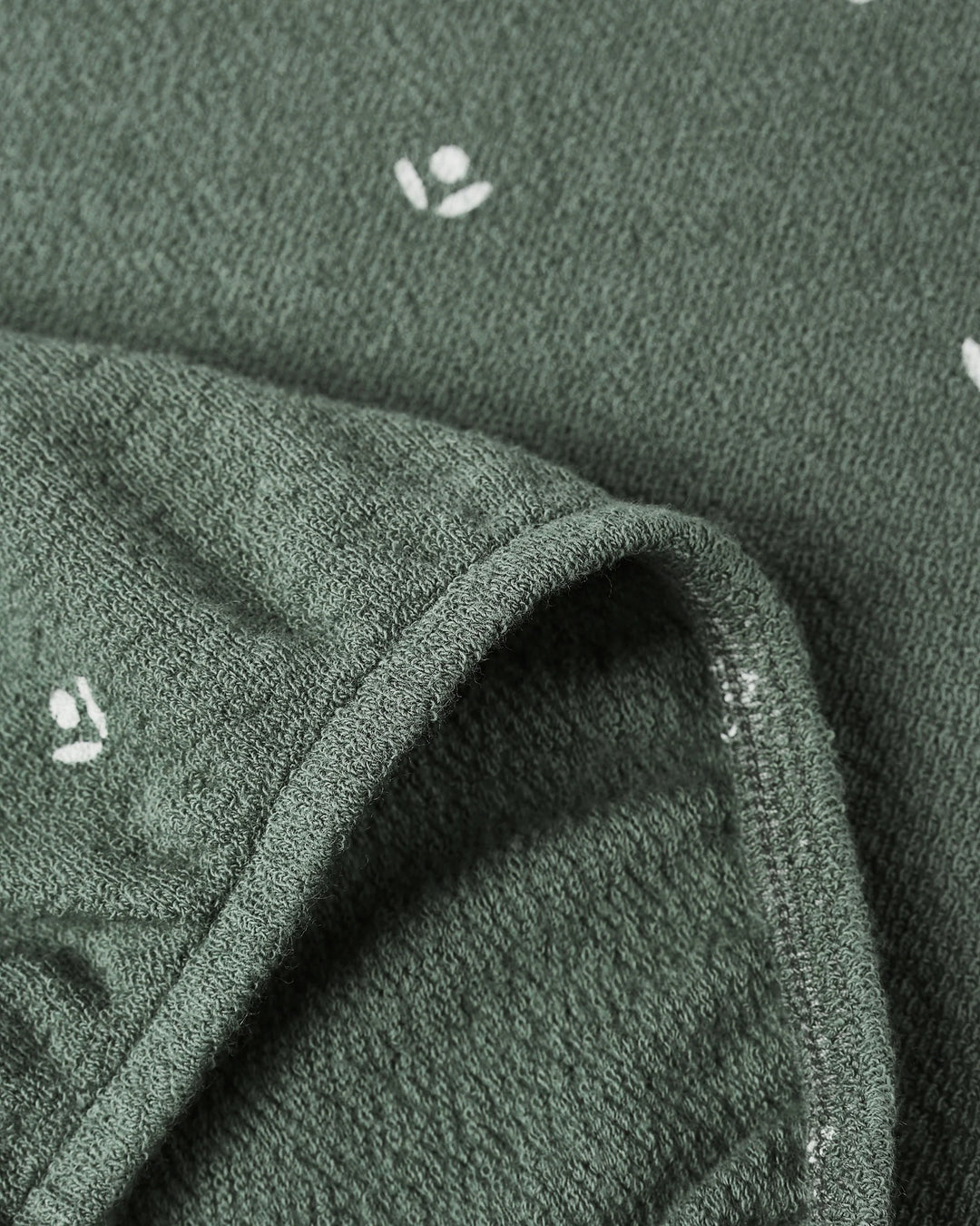 Rylee + Cru Spongey Knit Set - Evergreen Ditsy