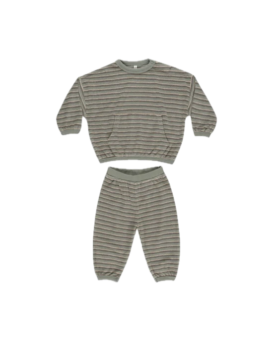 Rylee + Cru Relaxed Set - Retro Stripe