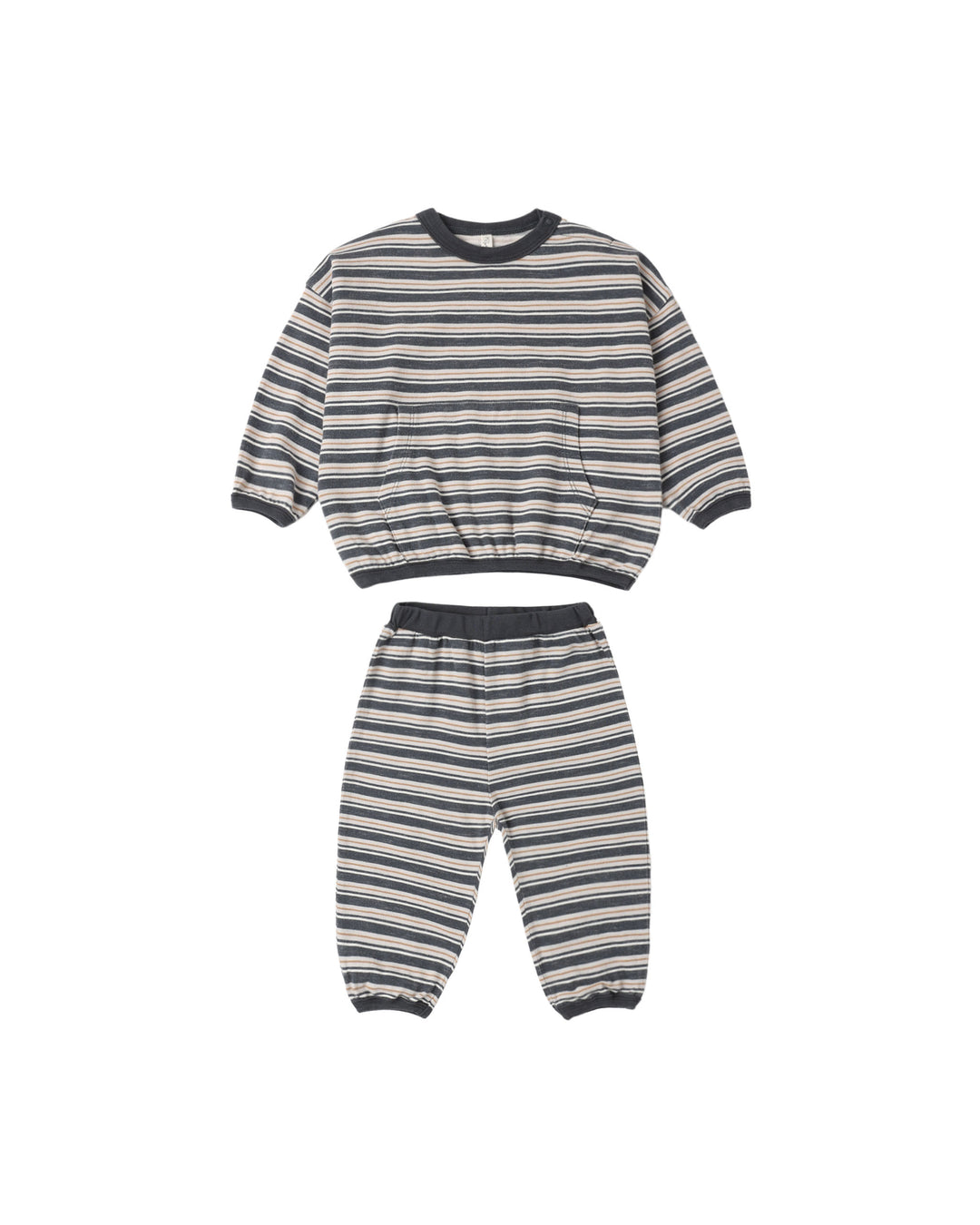 Rylee + Cru Relaxed Set - Blue Stripe