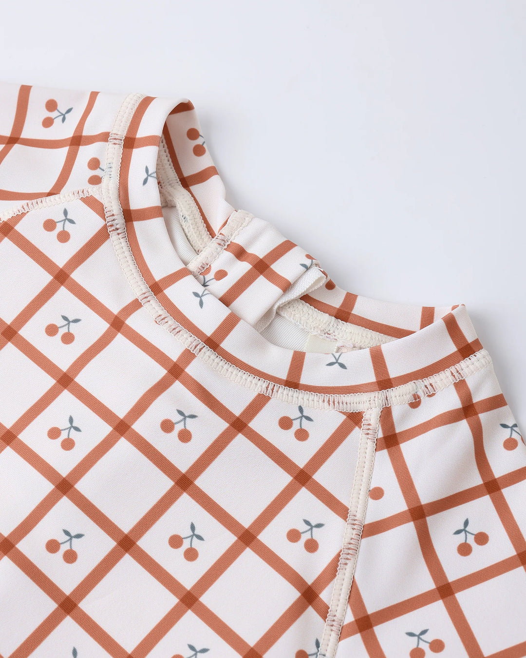 Rylee + Cru Delphine Rashguard One Piece - Cherry Check