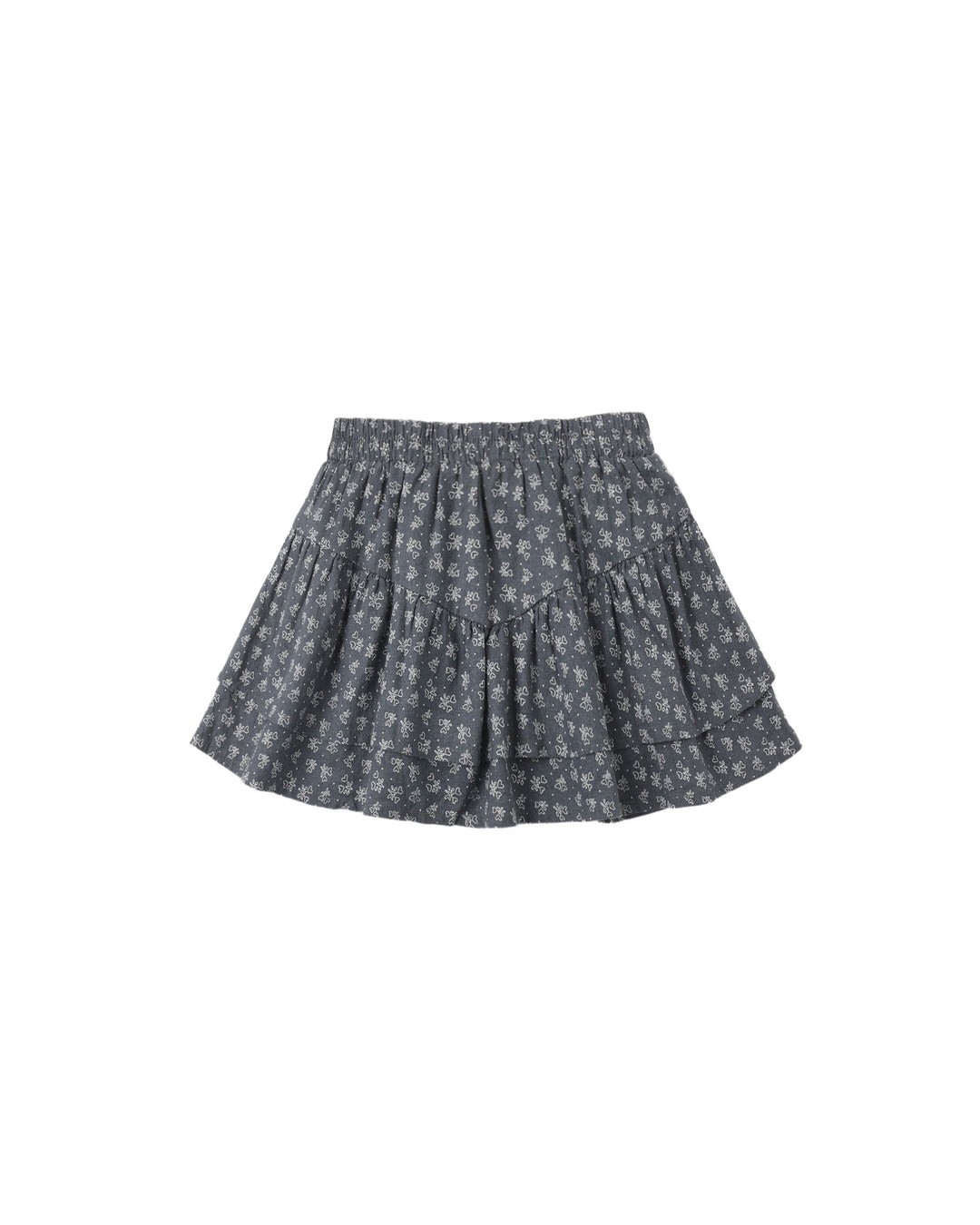 Rylee + Cru Tiered Mini Skirt - Heart Ditsy