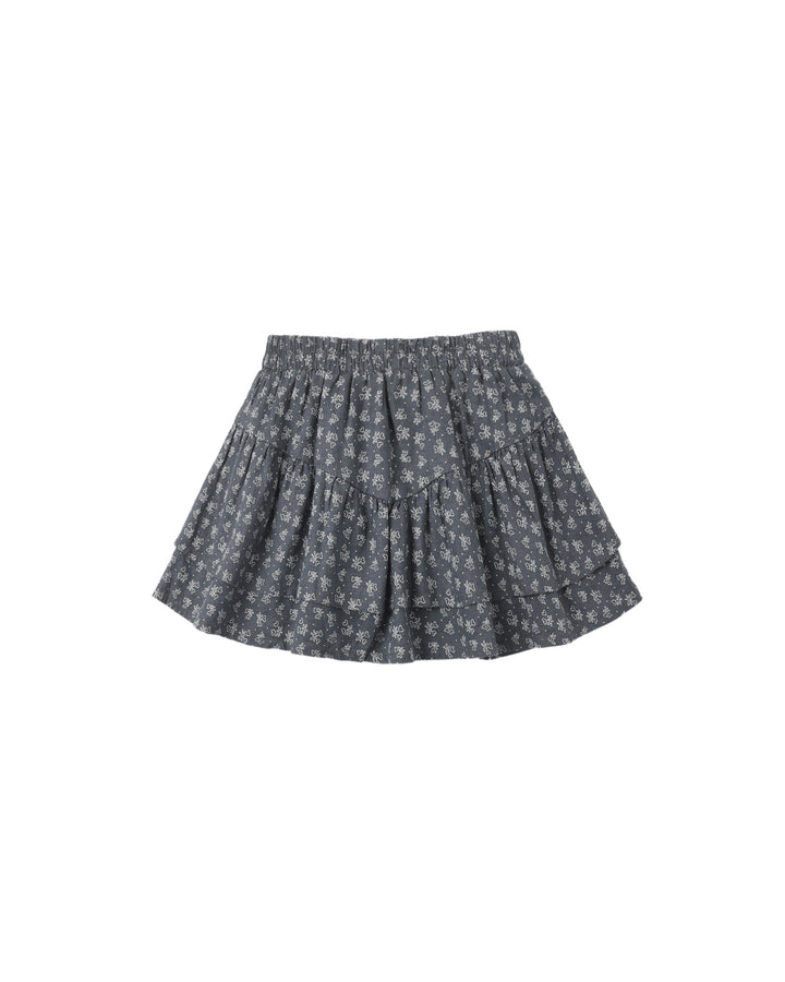 Rylee + Cru Tiered Mini Skirt - Heart Ditsy
