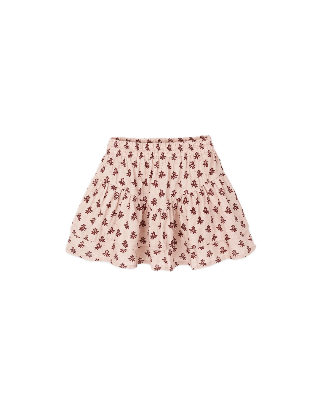 Rylee + Cru Tiered Mini Skirt - Blush Fleur