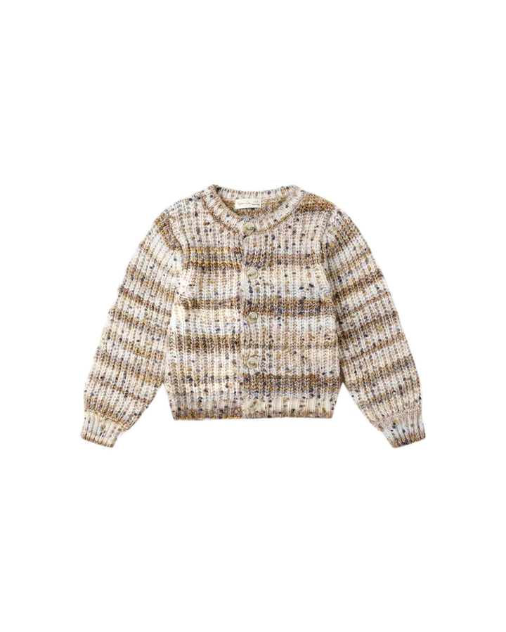 Rylee + Cru Chenne Cardigan - Stone Multi Stripe