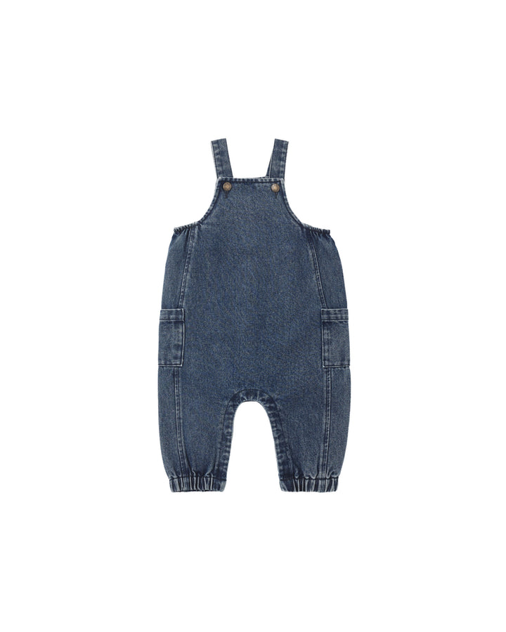 Rylee + Cru Cargo Baby Overall - Indigo