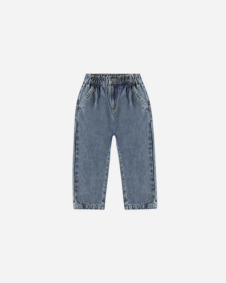 Rylee + Cru Baggy Pant - Indigo Denim