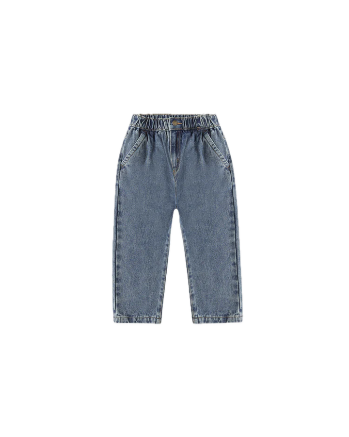 Rylee + Cru Baggy Pant - Indigo Denim