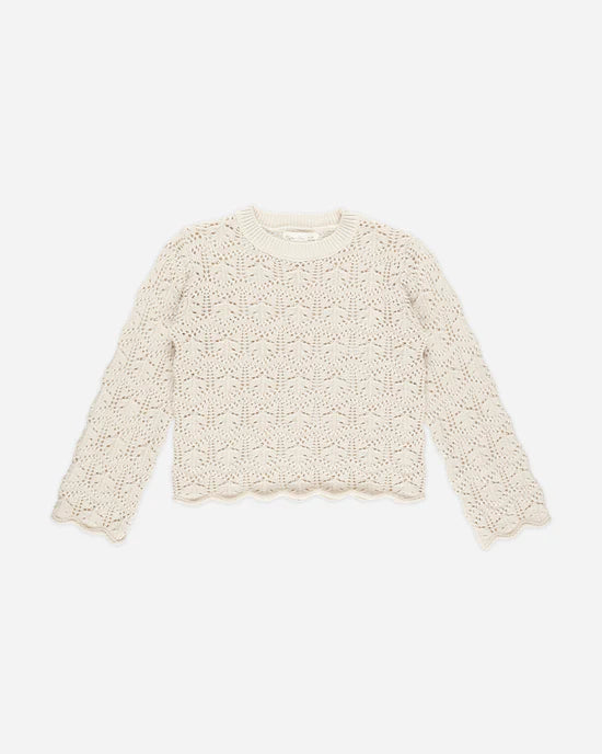 Rylee + Cru Crochet Knit Pullover + Pant Set