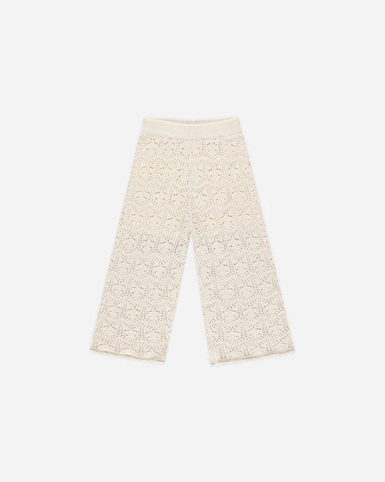 Rylee + Cru Crochet Knit Pullover + Pant Set