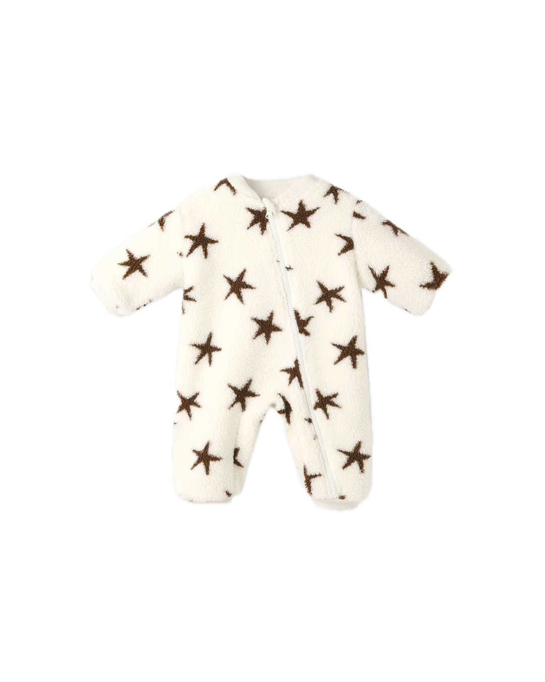 Rylee + Cru Shearling Baby Jumpsuit - Stars