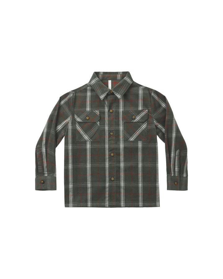 Rylee + Cru Pocketed Flannel Shirt - Holiday Plaid