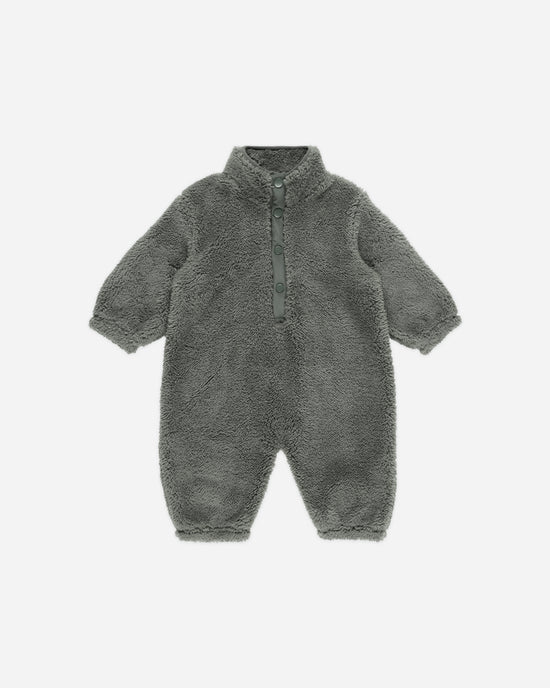 Rylee + Cru Fuzzy Winter Jumpsuit - Forest