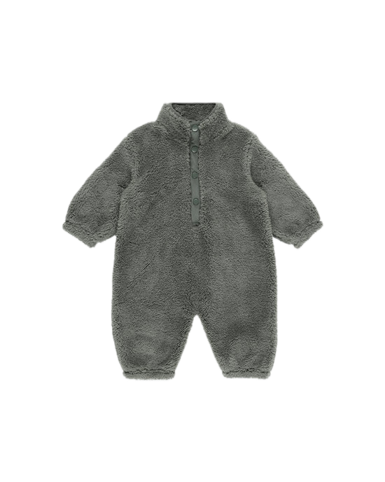 Rylee + Cru Fuzzy Winter Jumpsuit - Forest