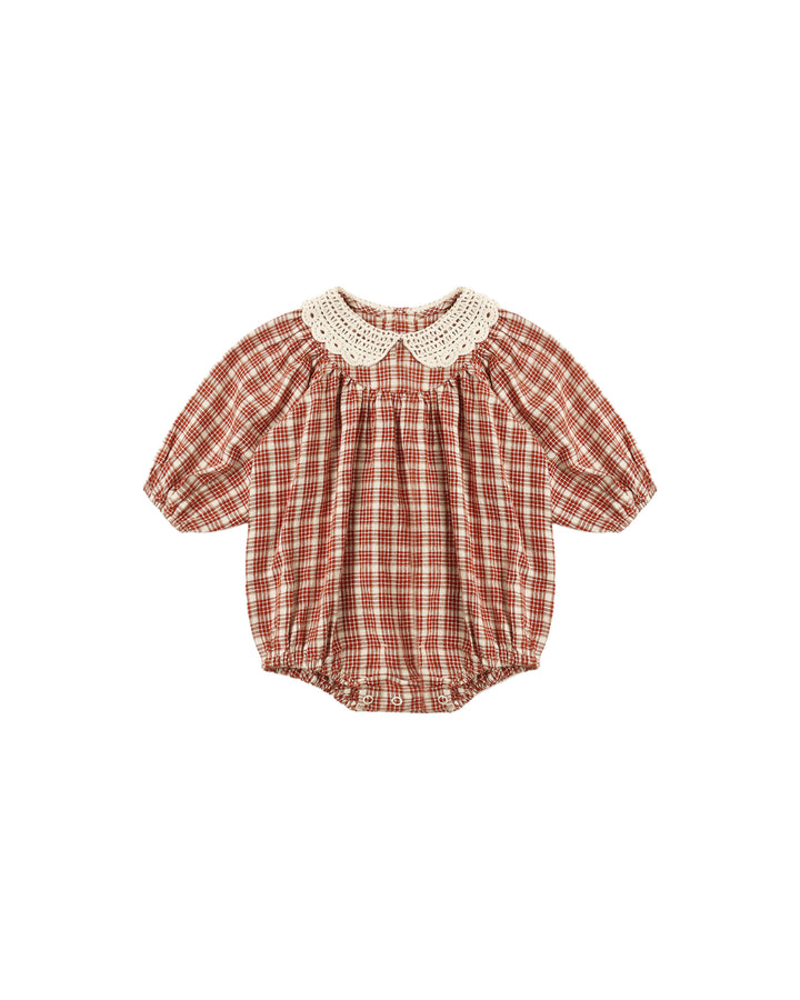 Rylee + Cru Heidi Romper - Vintage Plaid