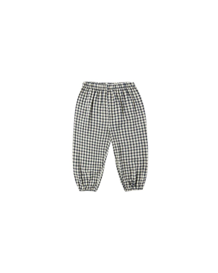 Rylee + Cru Parachute Pant - Navy Check