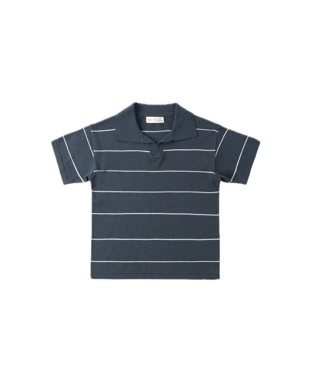 Rylee + Cru Chandler Knit Polo - Navy Stripe