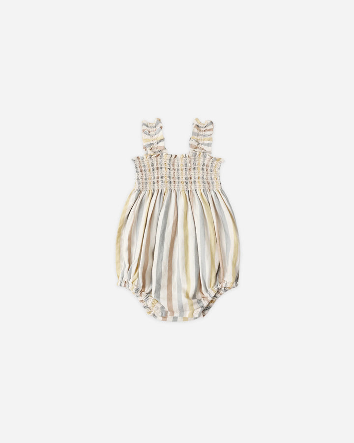 Rylee + Cru Julia Romper - Valencia Stripe