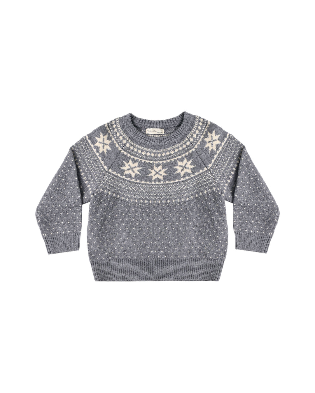 Rylee + Cru Fair Isle Sweater - Slate