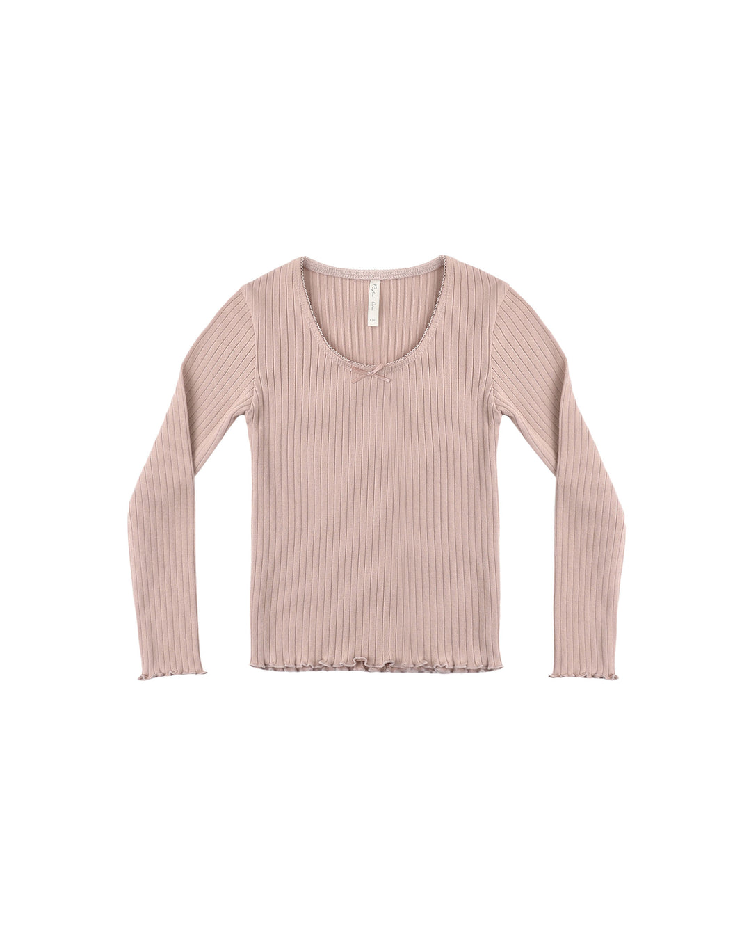 Rylee + Cru Ribbed Long Sleeve - Rosewood