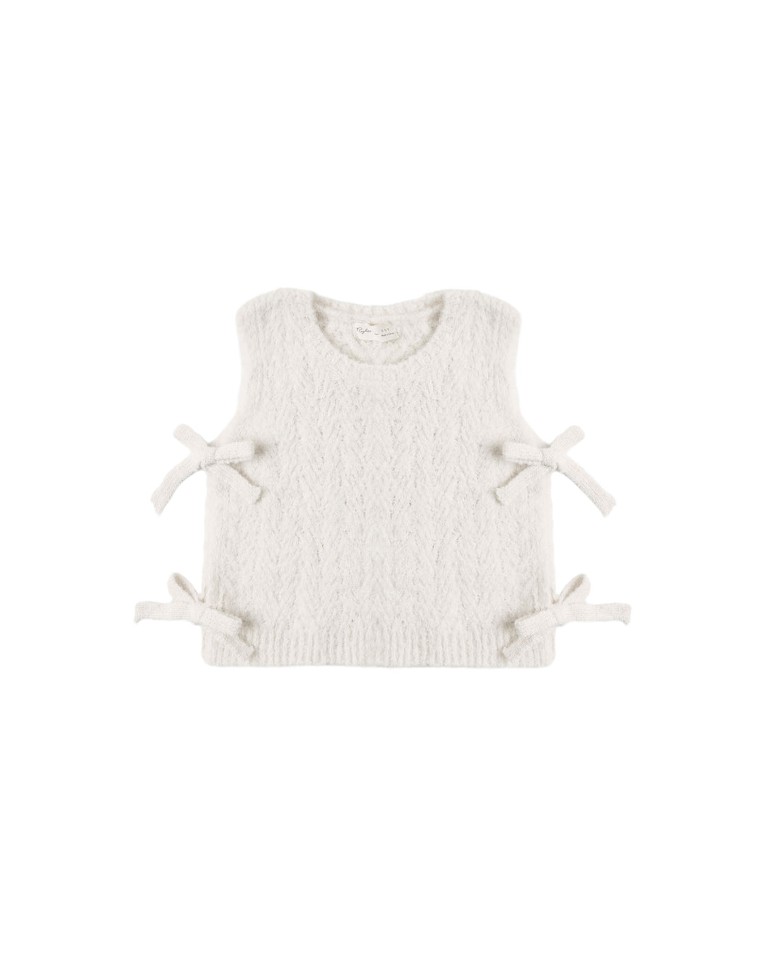 Rylee + Cru Bow Sweater Vest - Ivory