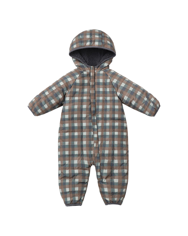 Rylee + Cru Cedar Puffer Suit - Midnight Check