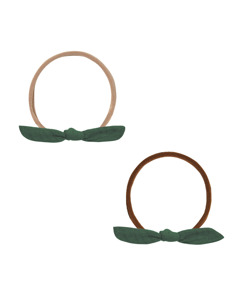 Rylee + Cru Little Knot Headband - Green