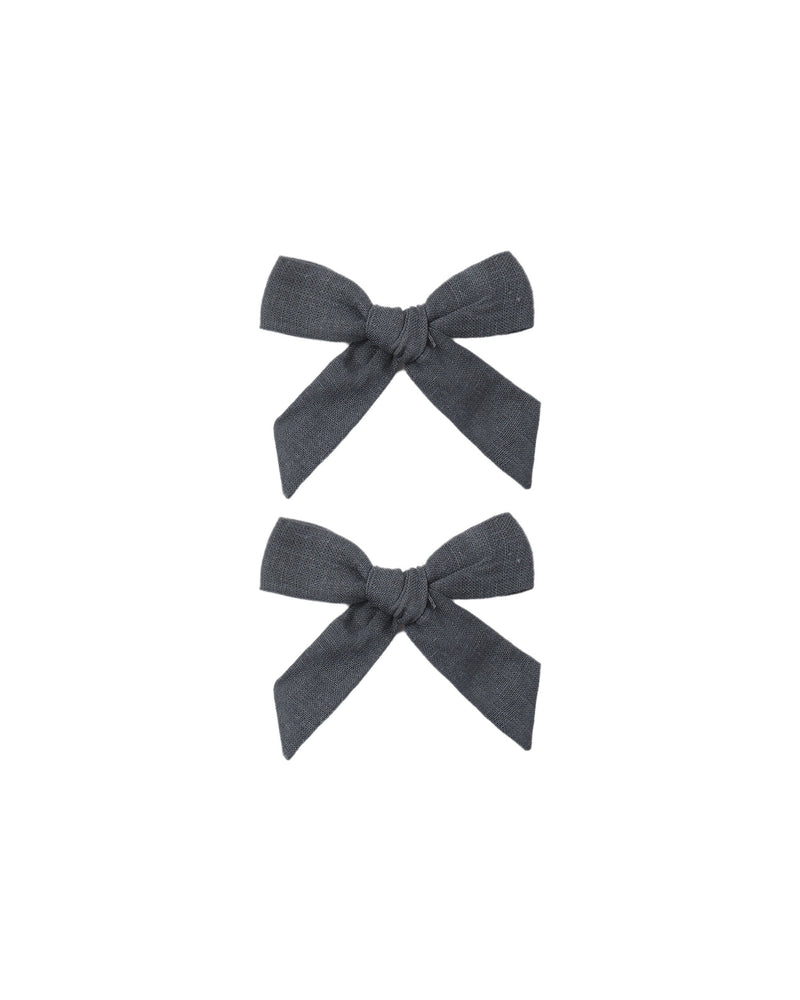 Rylee + Cru Bows, Set Of 2 - Midnight