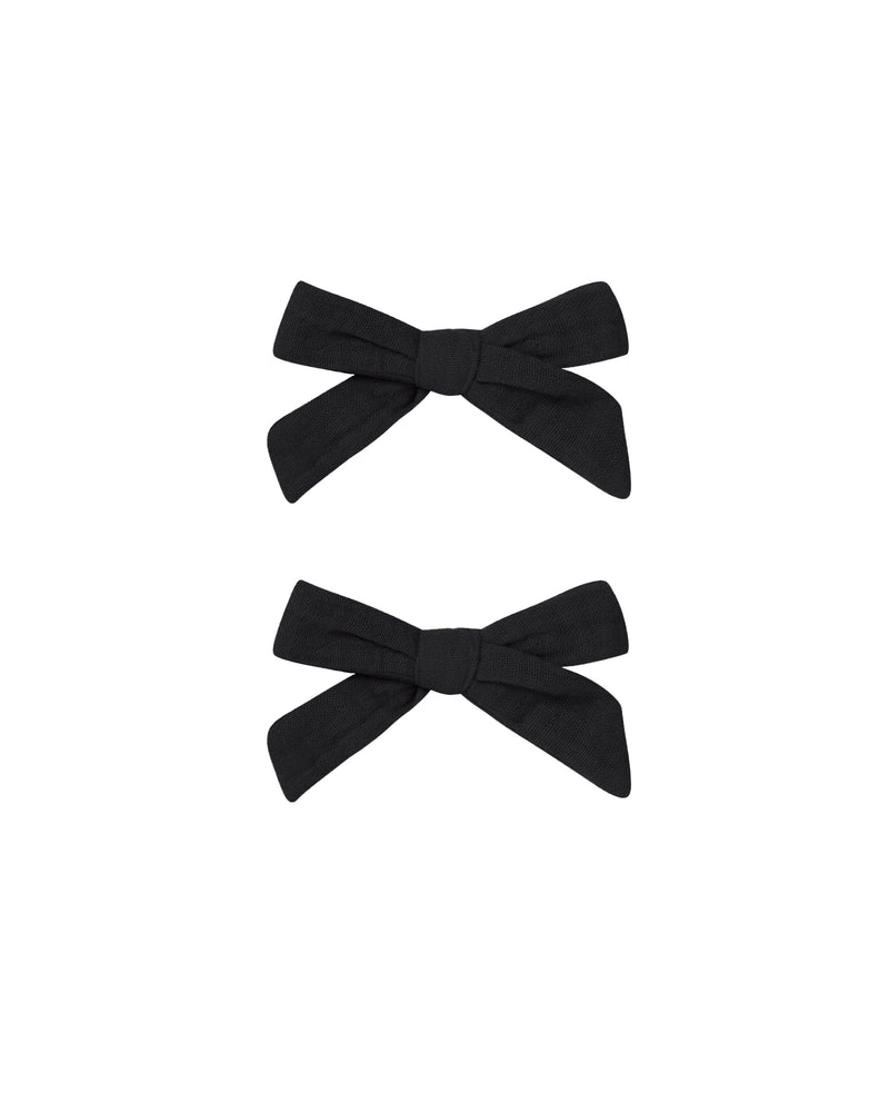 Rylee + Cru Bows, Set of 2 - Black