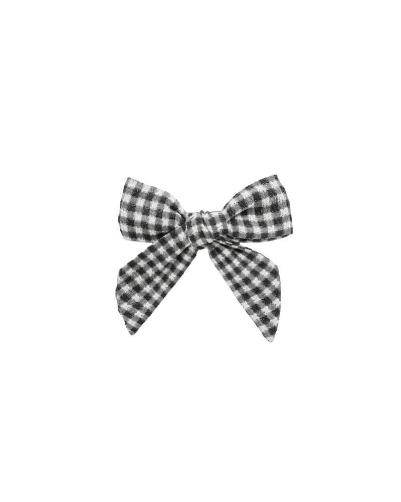 Rylee + Cru Bow - Black Gingham