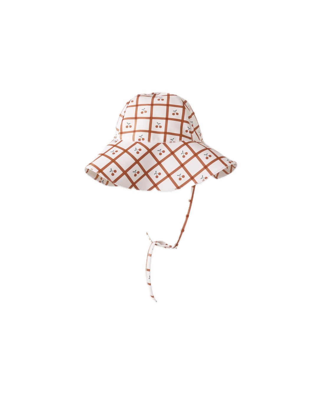 Rylee + Cru Floppy Swim Hat - Cherry Check